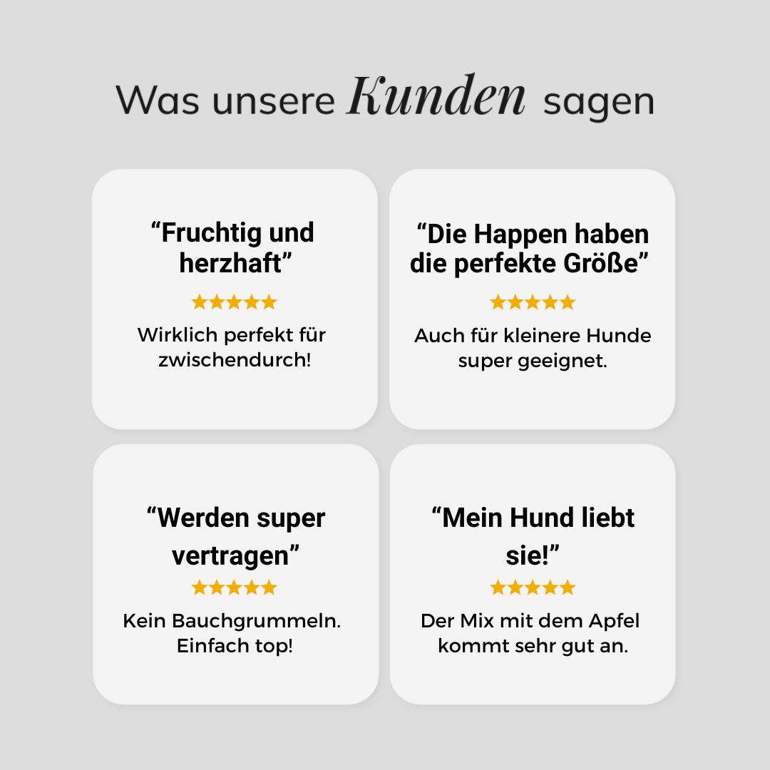 Straußen-Happen mit Apfel, 500g
