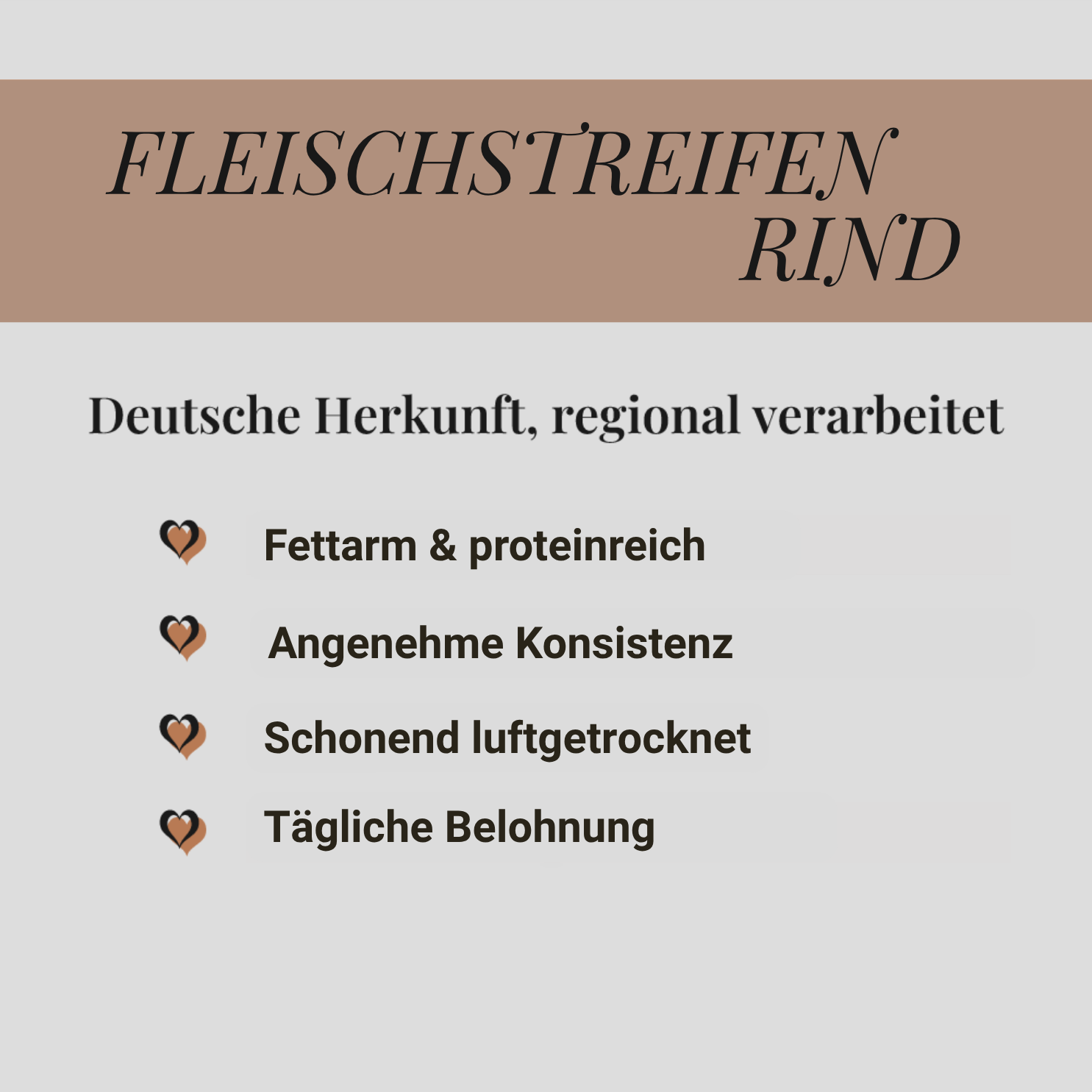 Fleischstreifen Rind, 500g