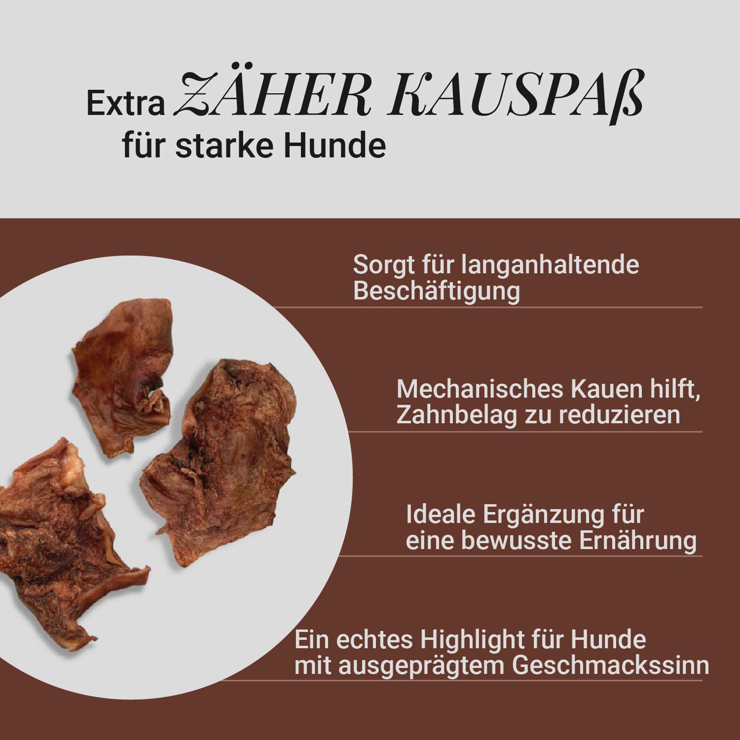 Rinderkopfhaut-Platten, 500g