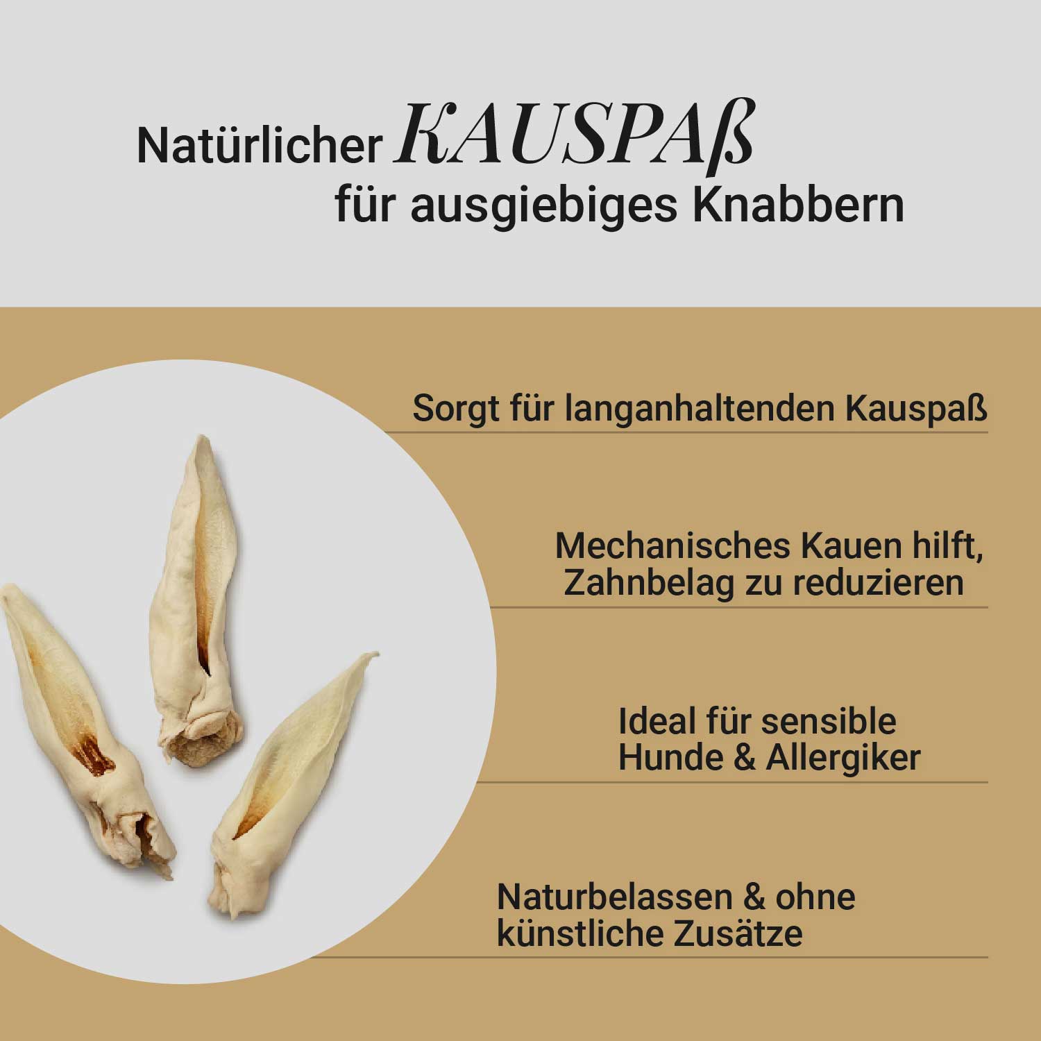 Ziegenohren, 1kg